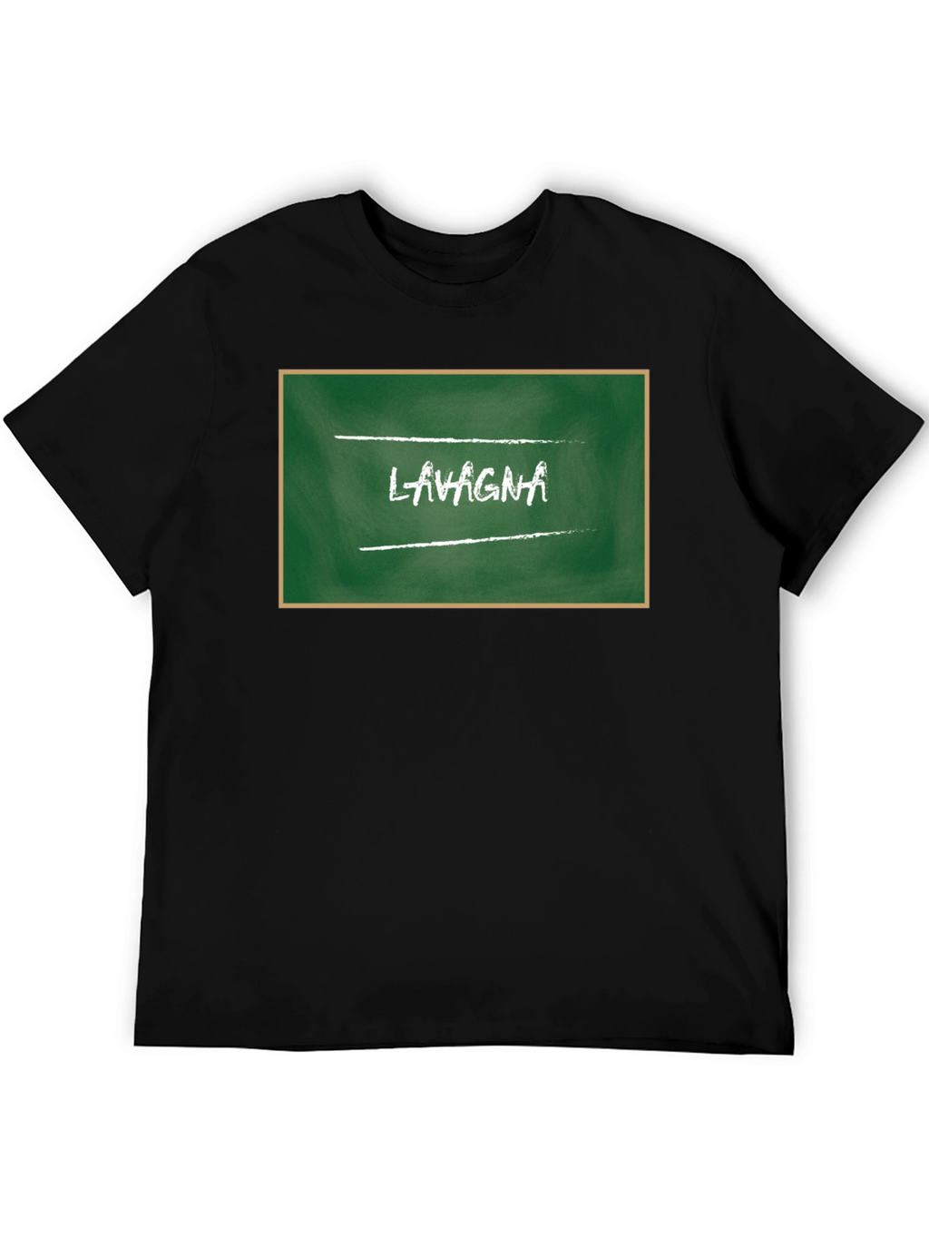 Lasagna Chalkboard Style Graphic Tee