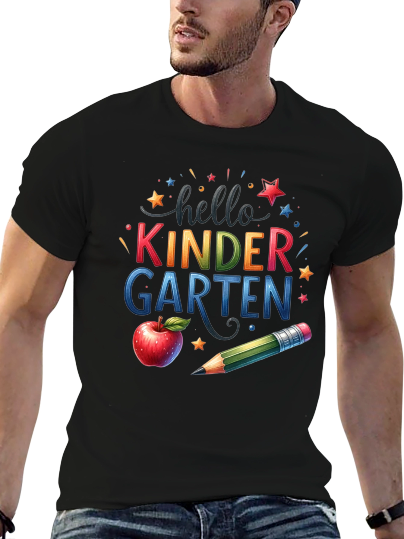 Hello Kindergarten T-Shirt - Back to School Teacher Tee