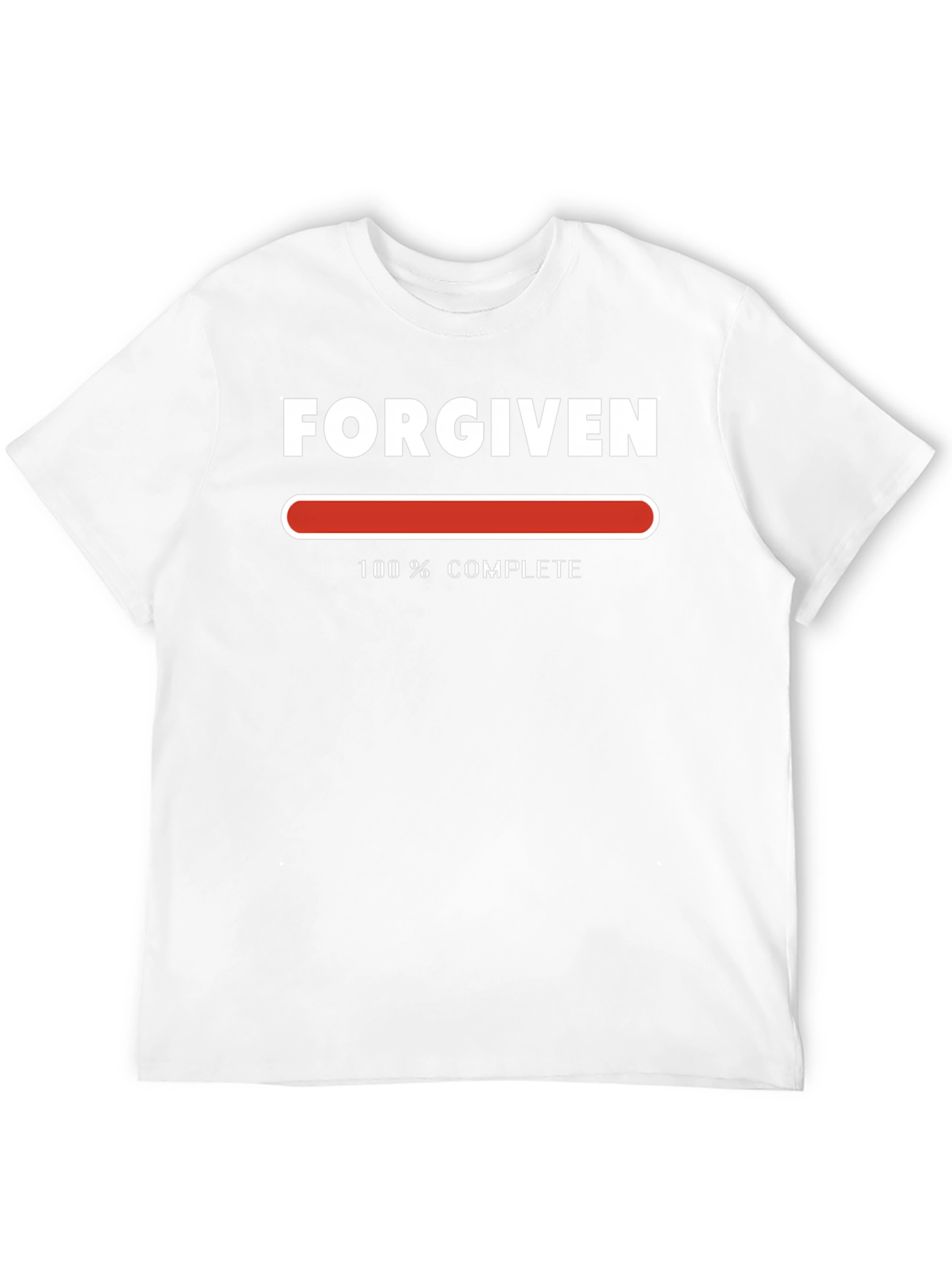Forgiven 100% Complete Graphic Tee - Christian Apparel