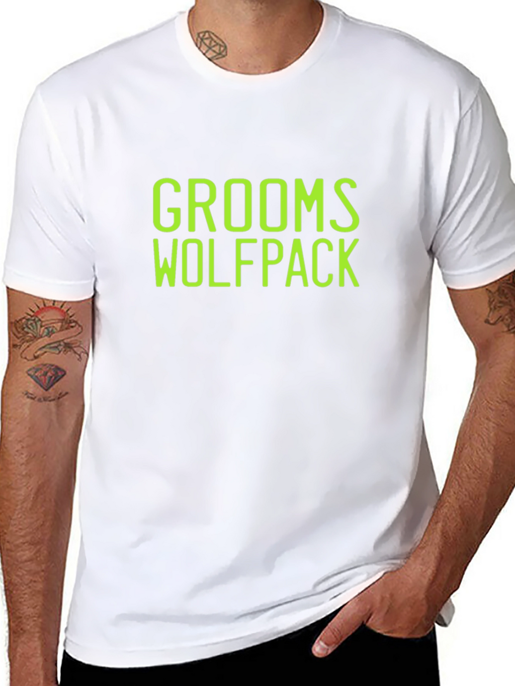 Grooms Wolfpack Black T-Shirt