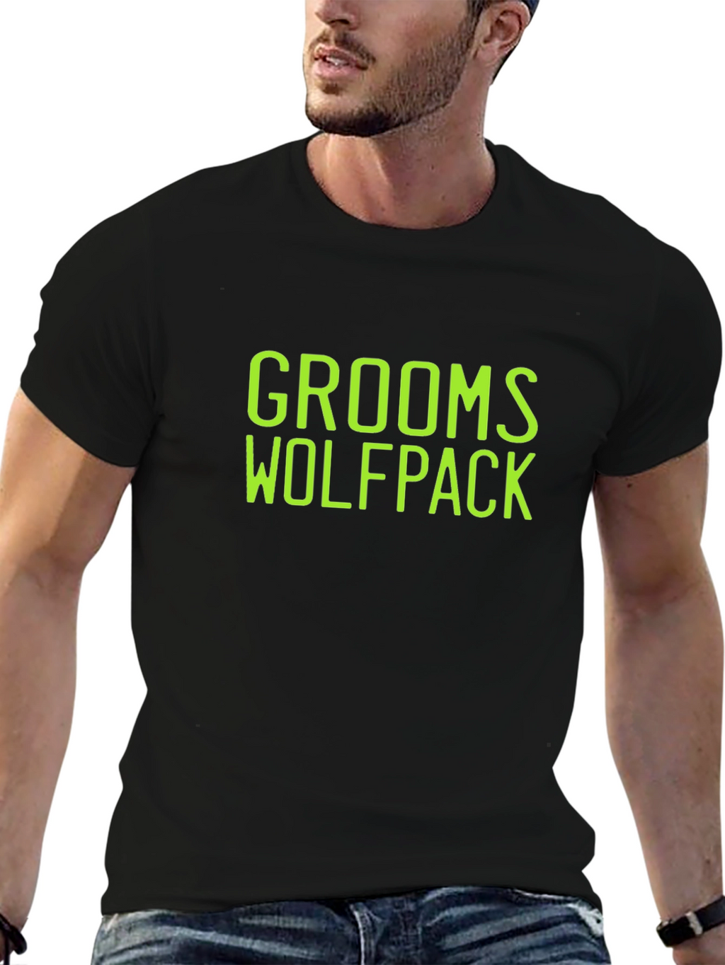 Grooms Wolfpack Black T-Shirt