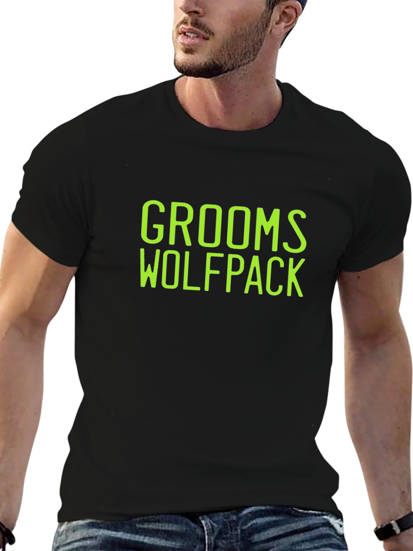 Grooms Wolfpack Black T-Shirt