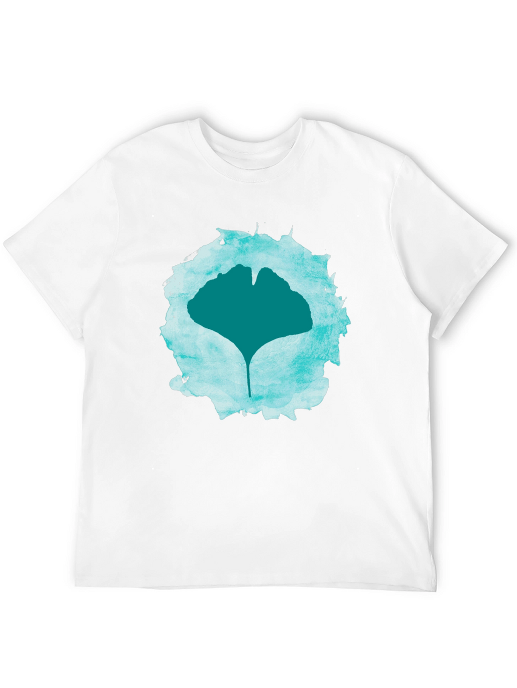 Ginkgo Leaf Graphic Print Tee
