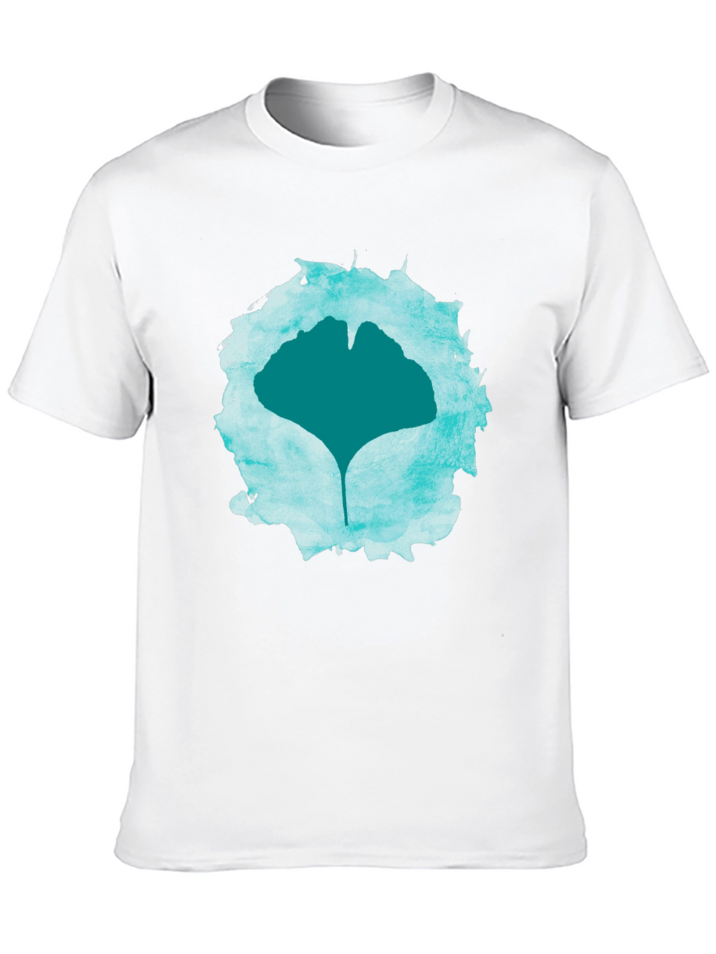 Ginkgo Leaf Graphic Print Tee