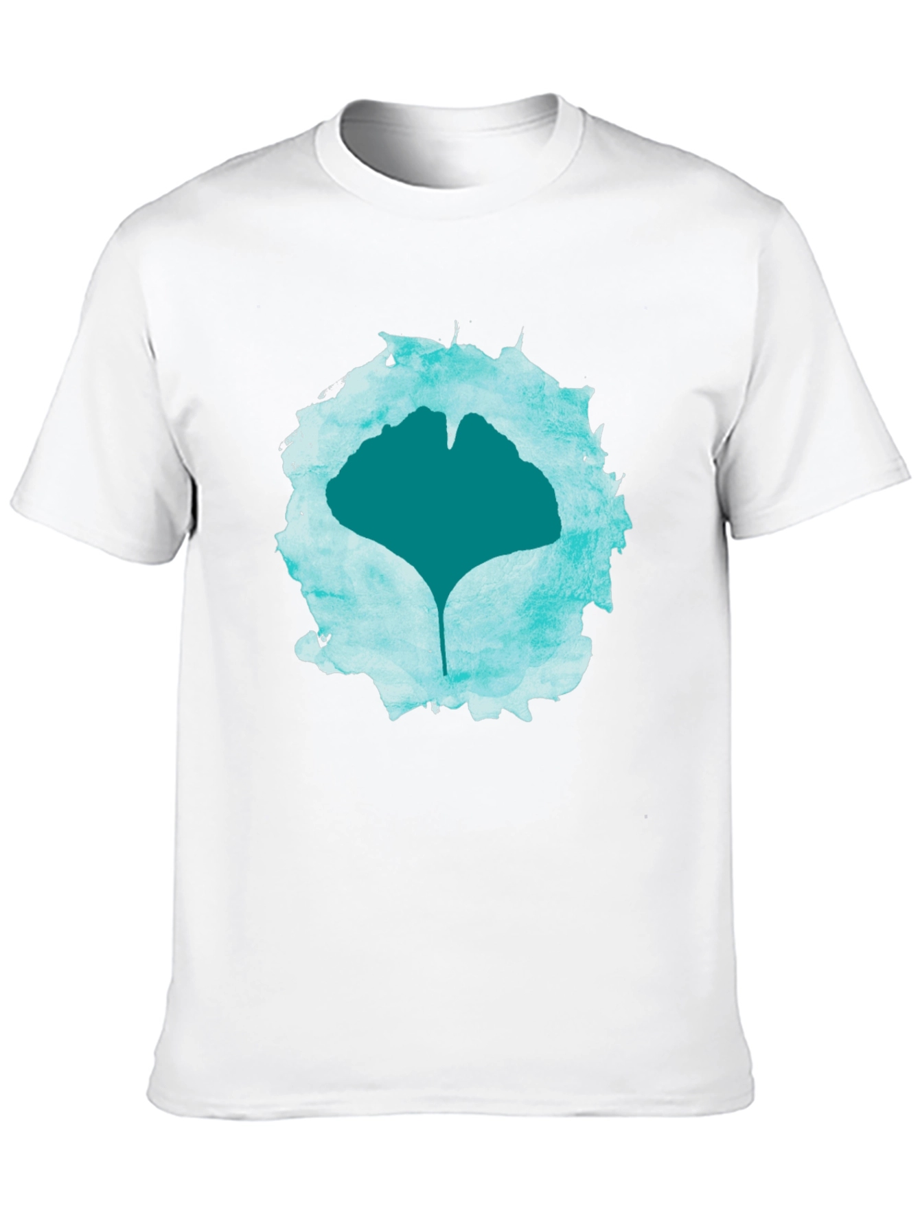 Ginkgo Leaf Graphic Print Tee