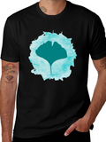 Ginkgo Leaf Graphic Print Tee