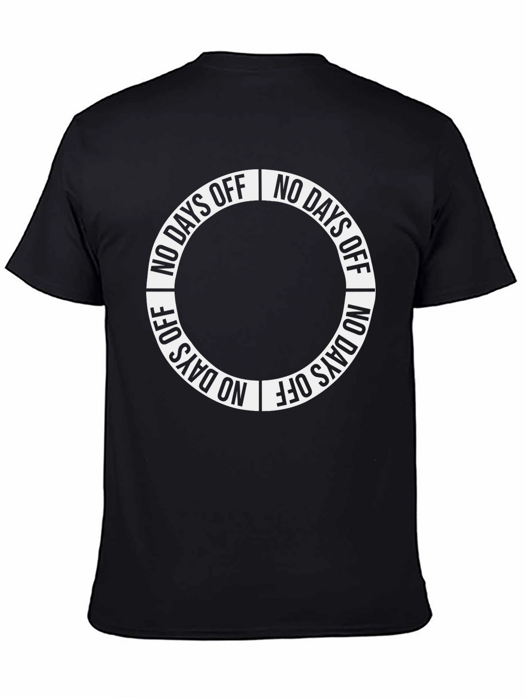 No Days Off Graphic Tee - Black Cotton T-Shirt