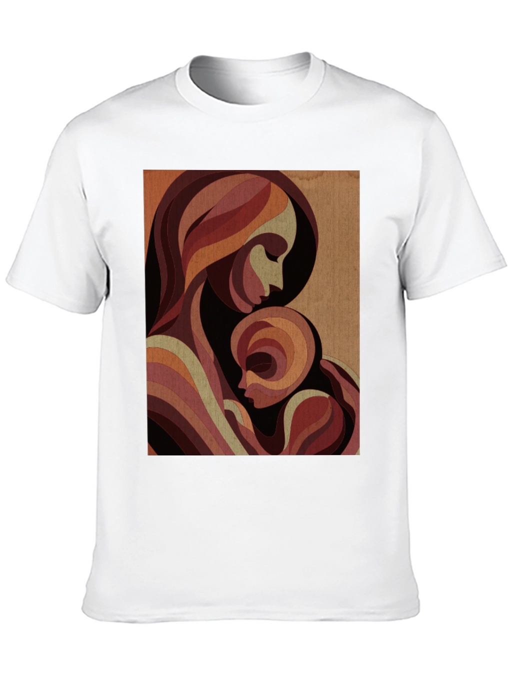 Mother & Child Graphic Tee - Black