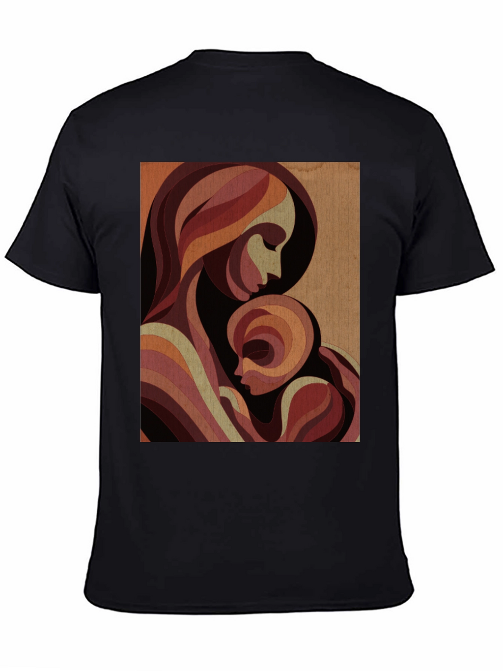 Mother & Child Graphic Tee - Black