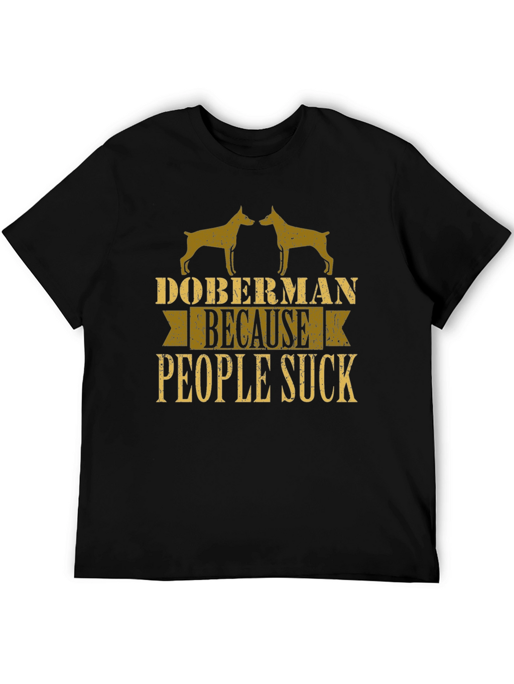 Doberman People Suck Graphic Tee