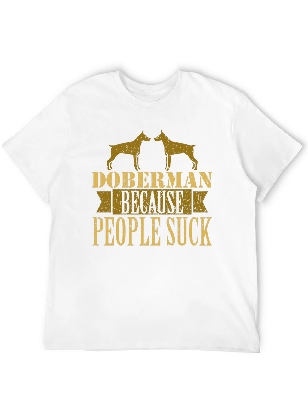 Doberman People Suck Graphic Tee