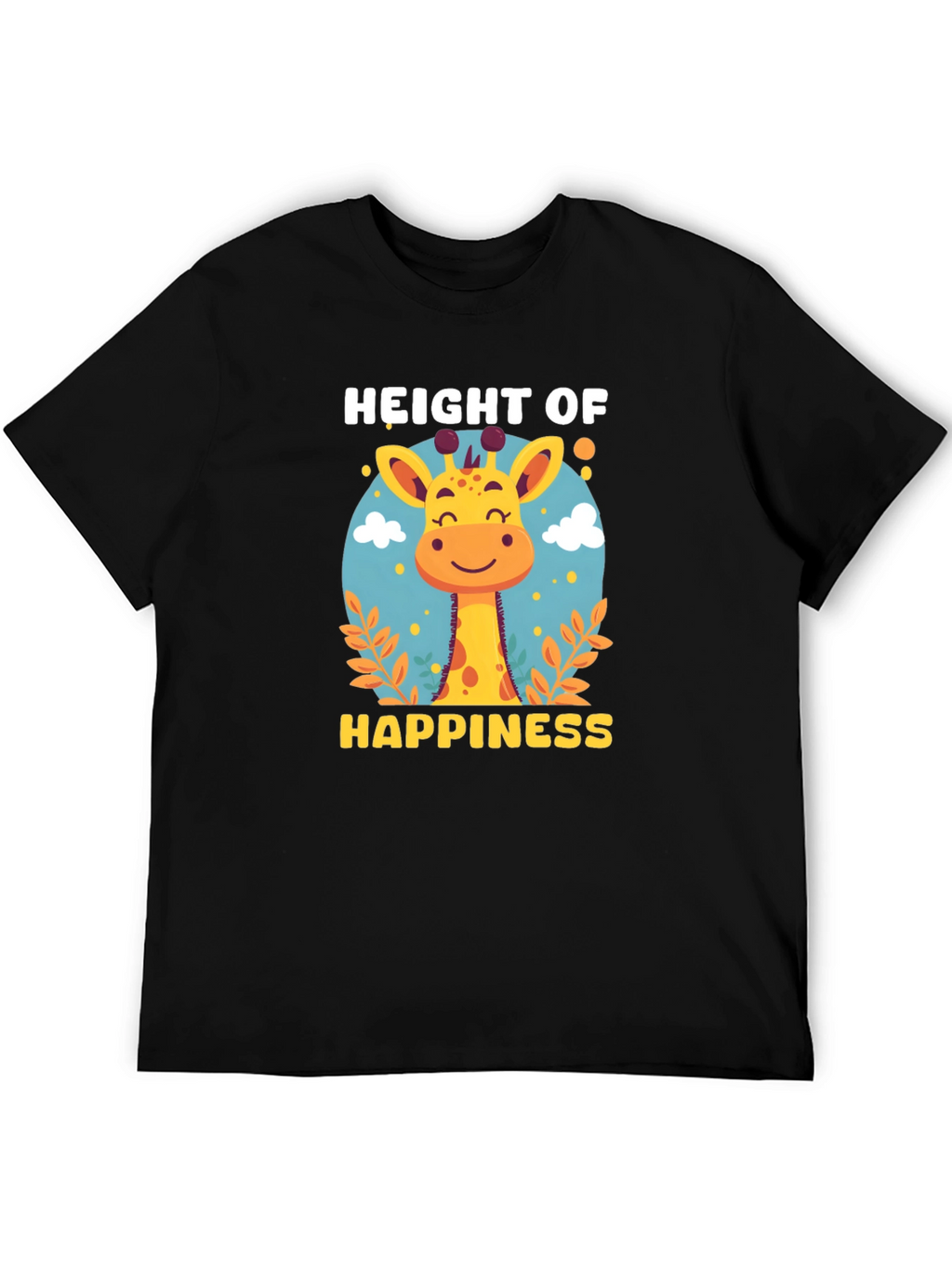 Height of Happiness Giraffe Graphic T-Shirt