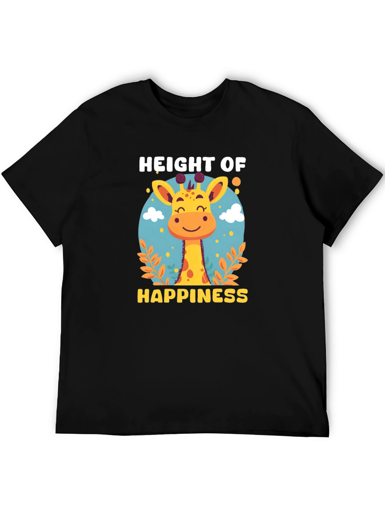 Height of Happiness Giraffe Graphic T-Shirt