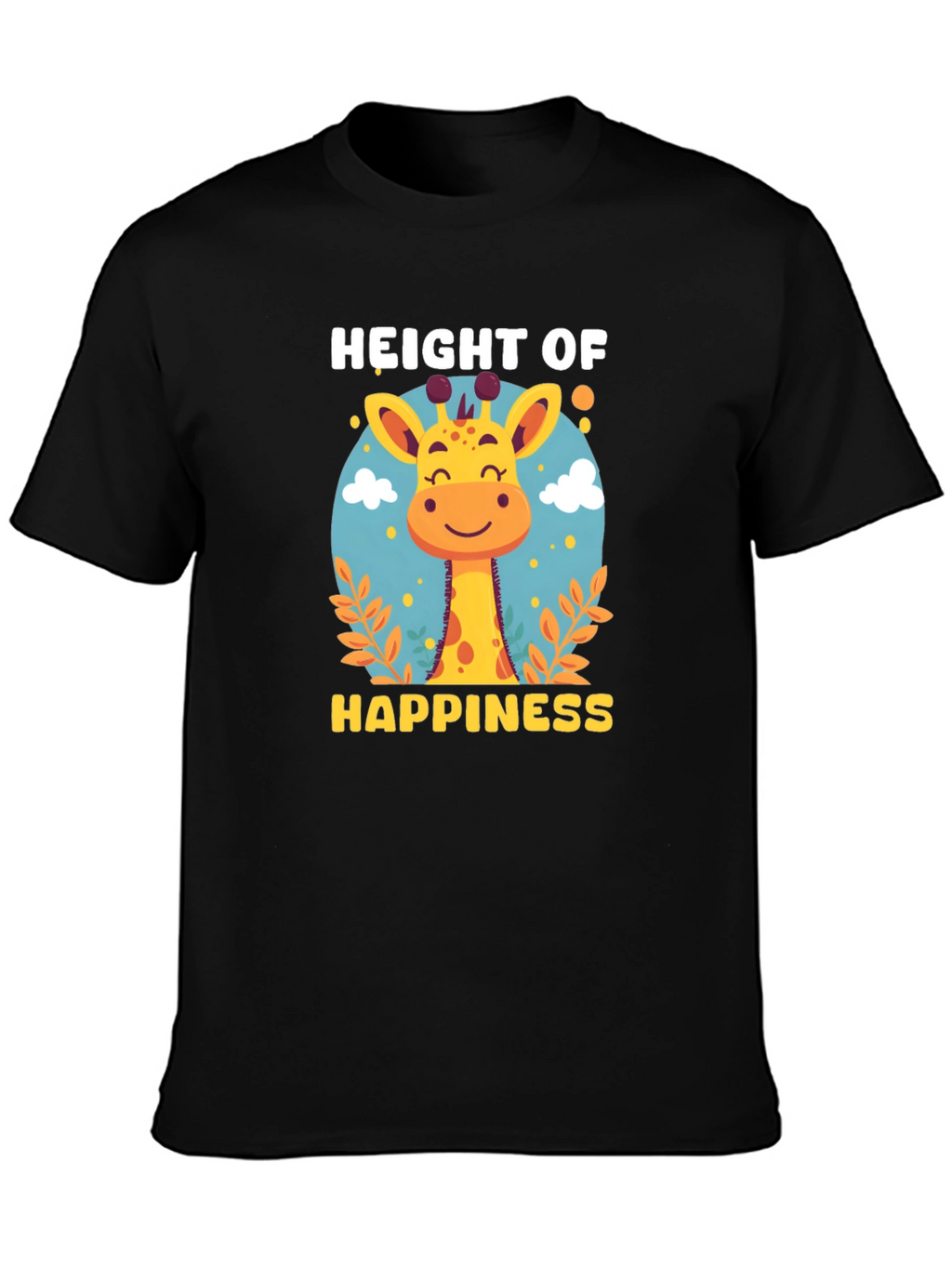 Height of Happiness Giraffe Graphic T-Shirt