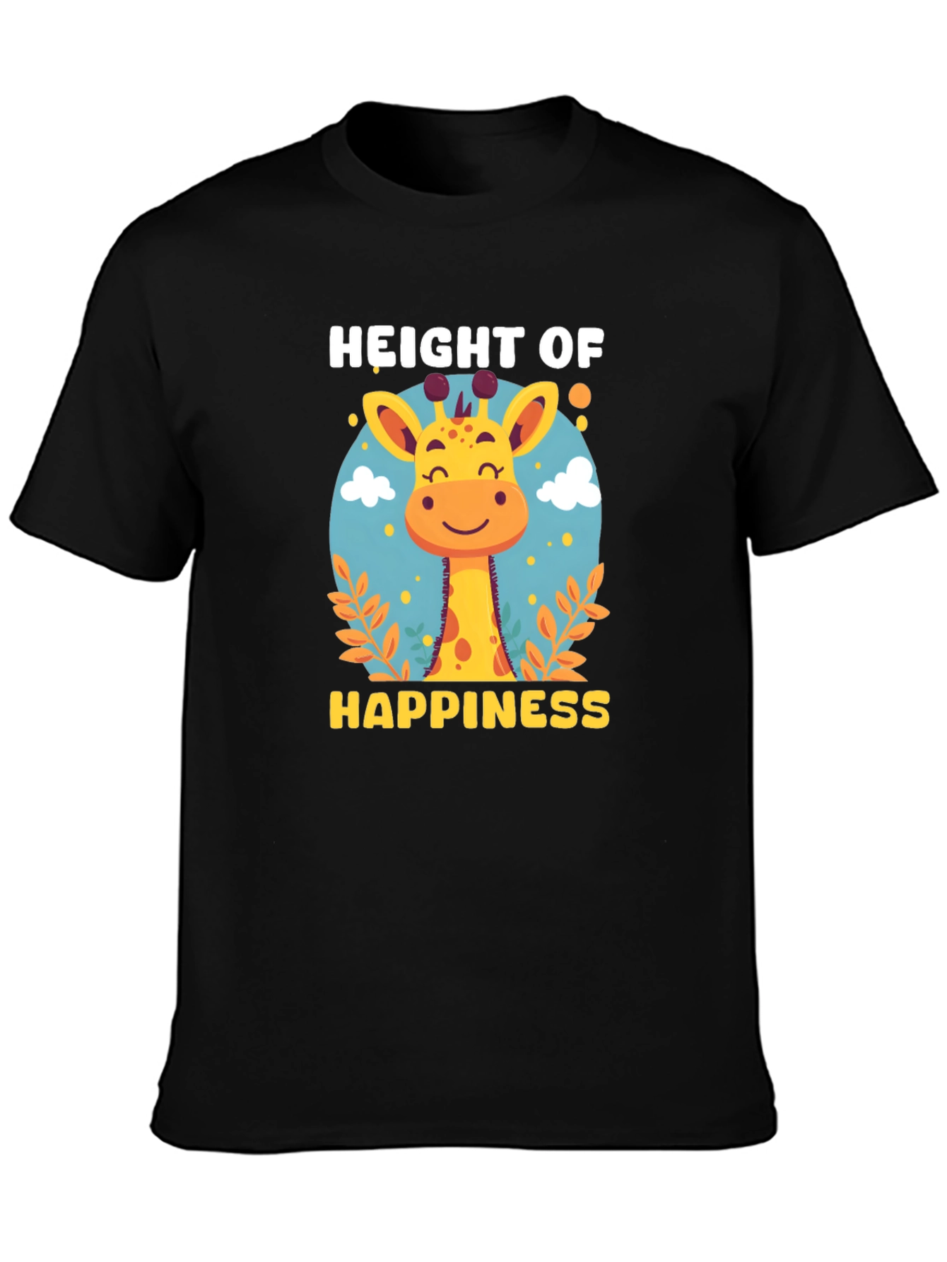 Height of Happiness Giraffe Graphic T-Shirt