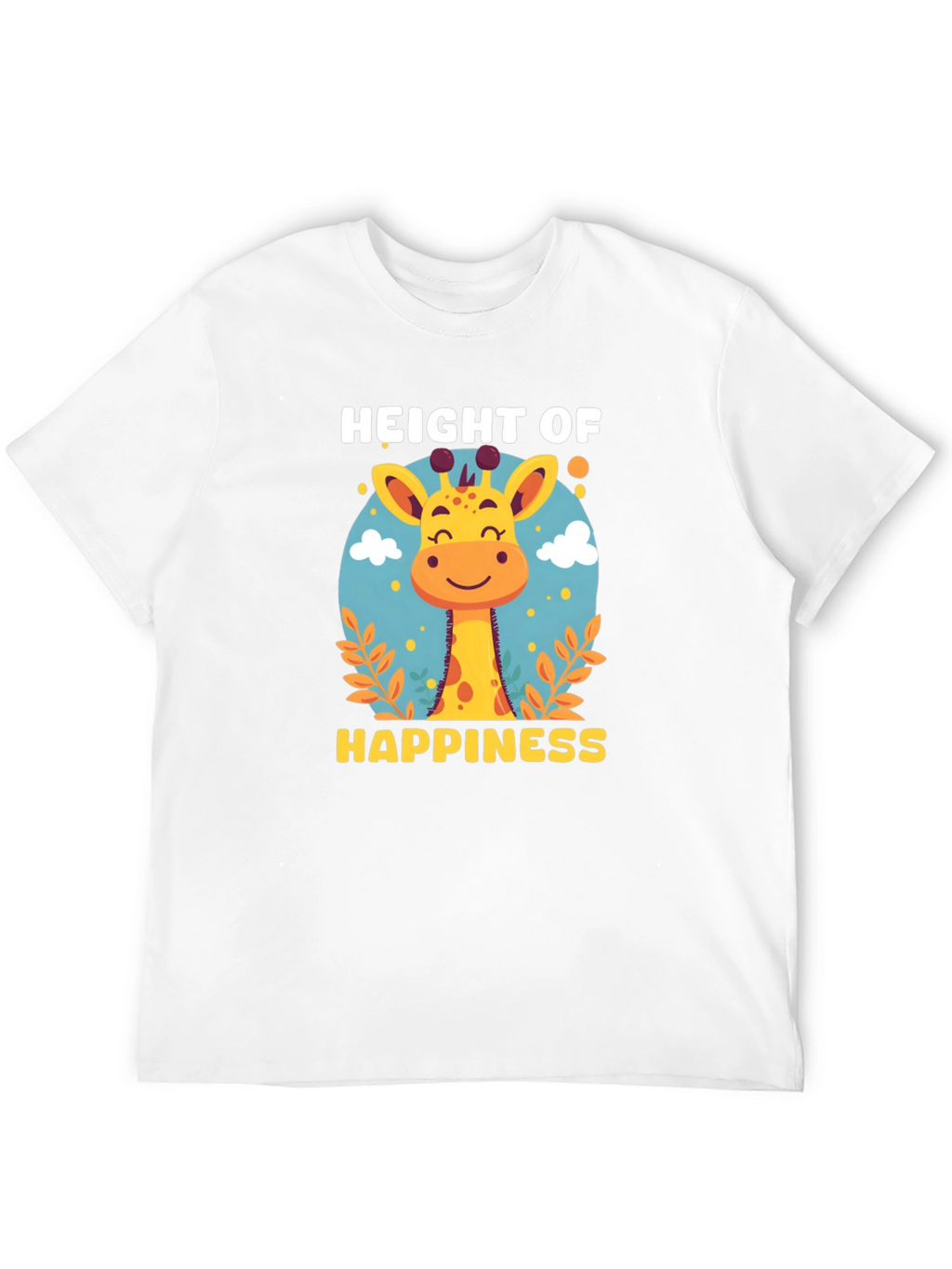 Height of Happiness Giraffe Graphic T-Shirt