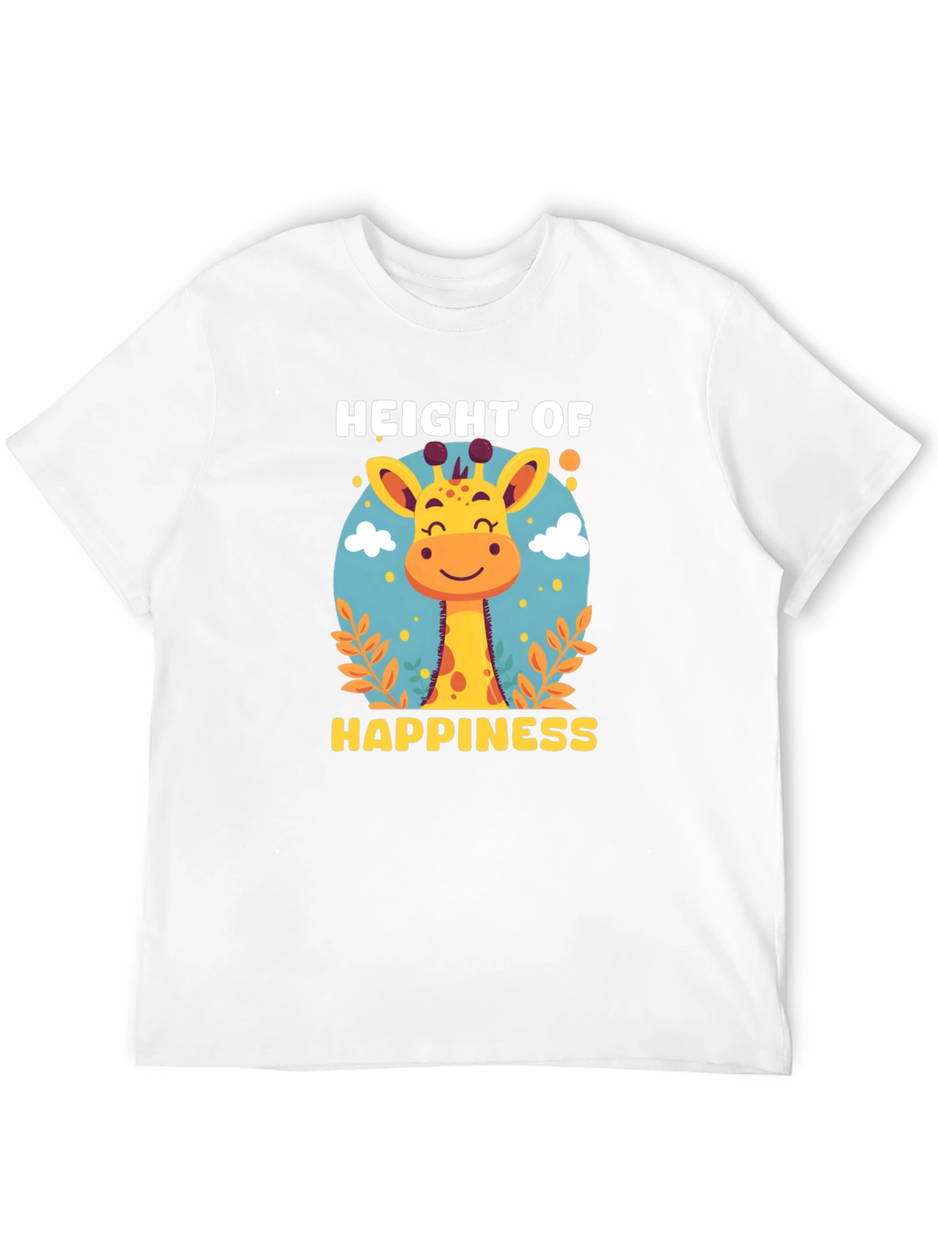 Height of Happiness Giraffe Graphic T-Shirt