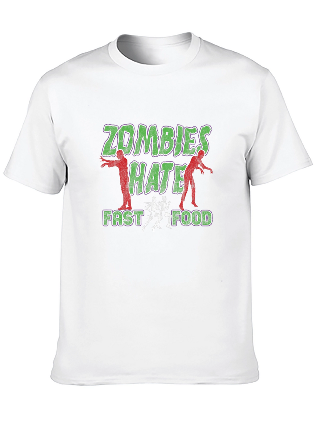 Zombies Hate Fast Food Graphic Tee