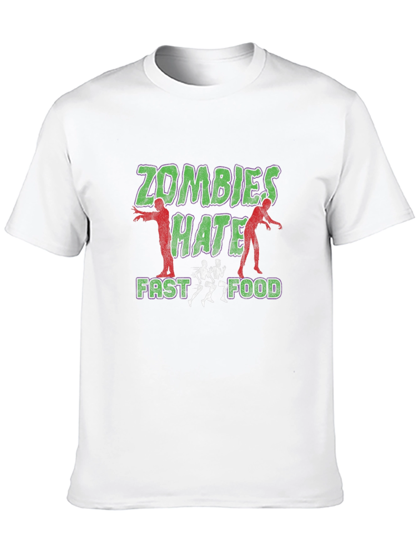 Zombies Hate Fast Food Graphic Tee