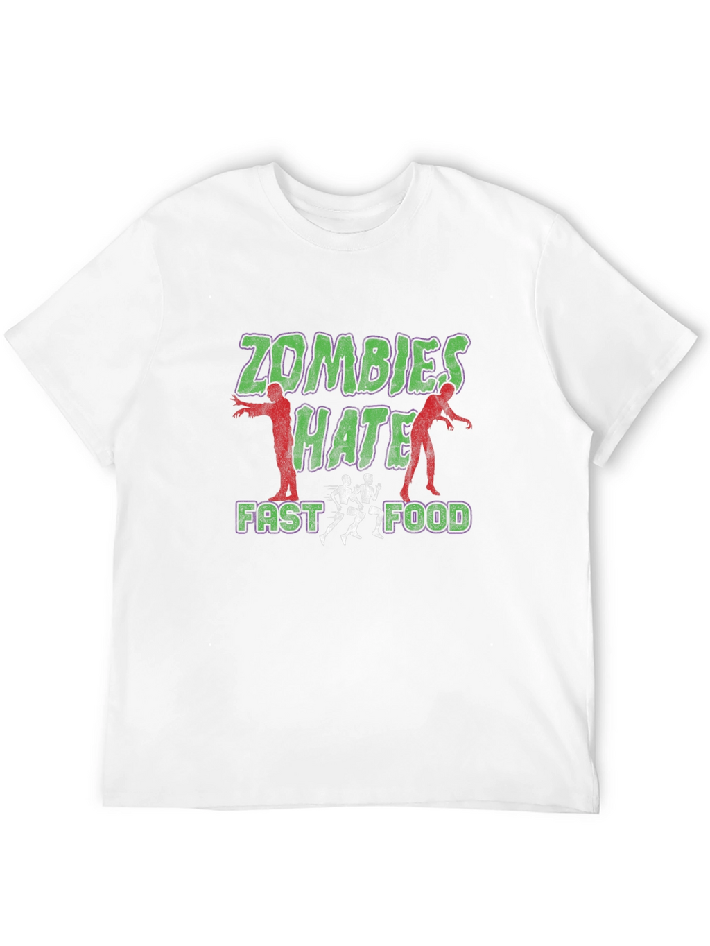 Zombies Hate Fast Food Graphic Tee