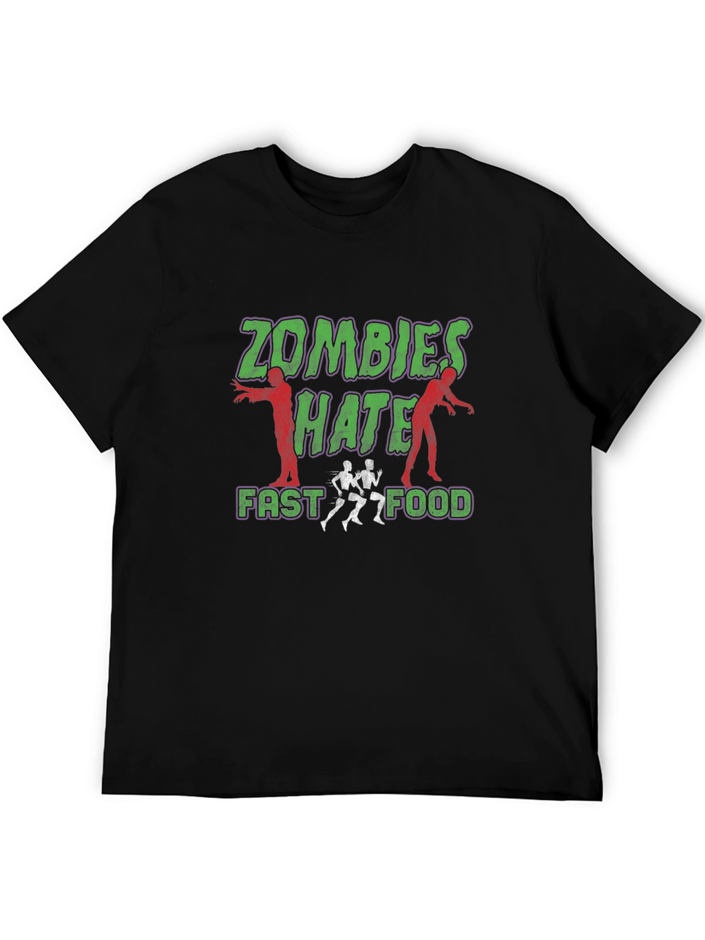 Zombies Hate Fast Food Graphic Tee