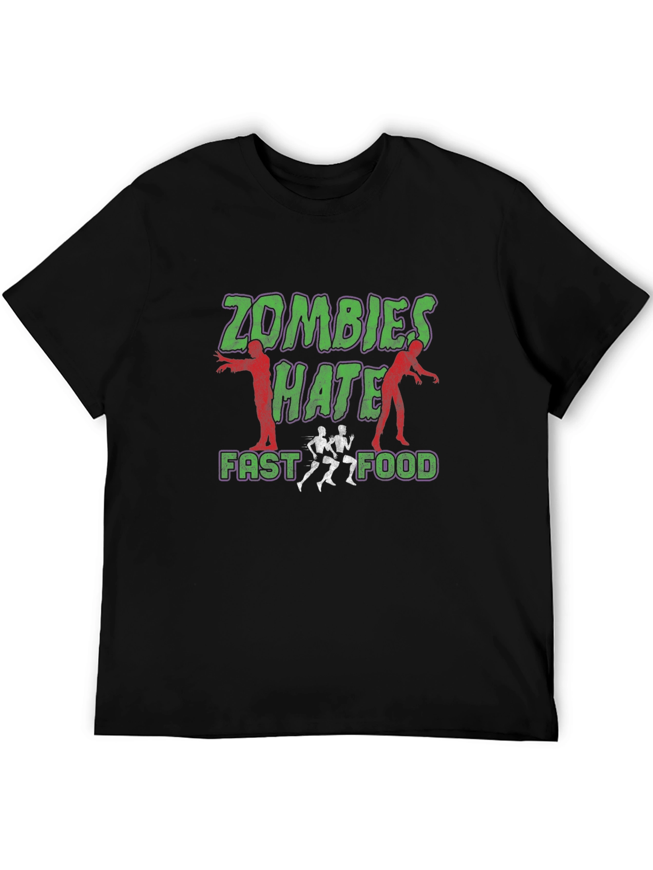 Zombies Hate Fast Food Graphic Tee