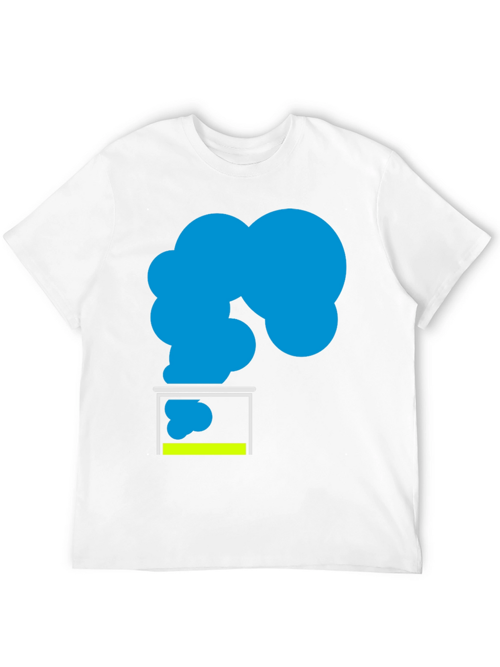 Abstract Cloud in Box Graphic Tee