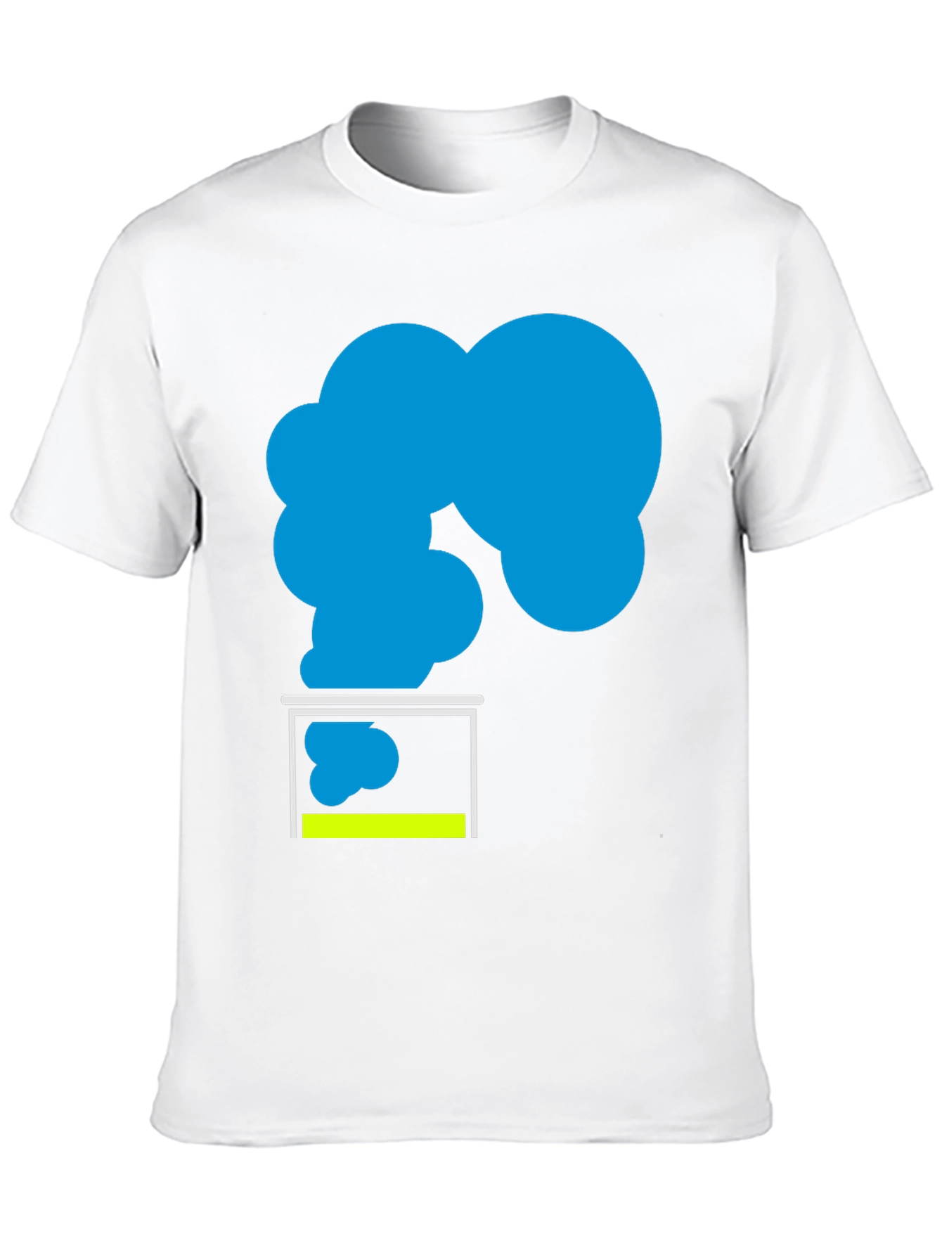 Abstract Cloud in Box Graphic Tee