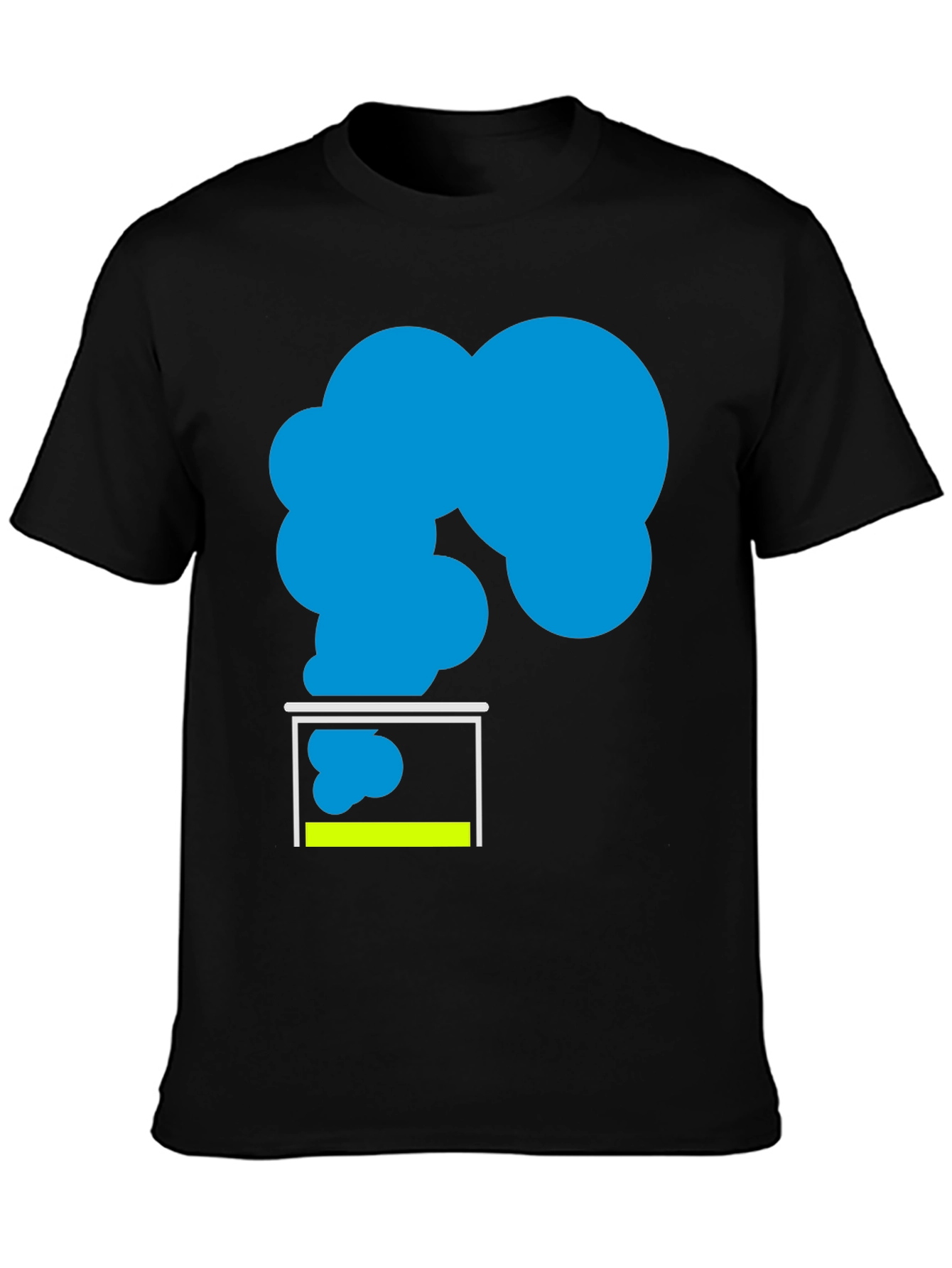Abstract Cloud in Box Graphic Tee