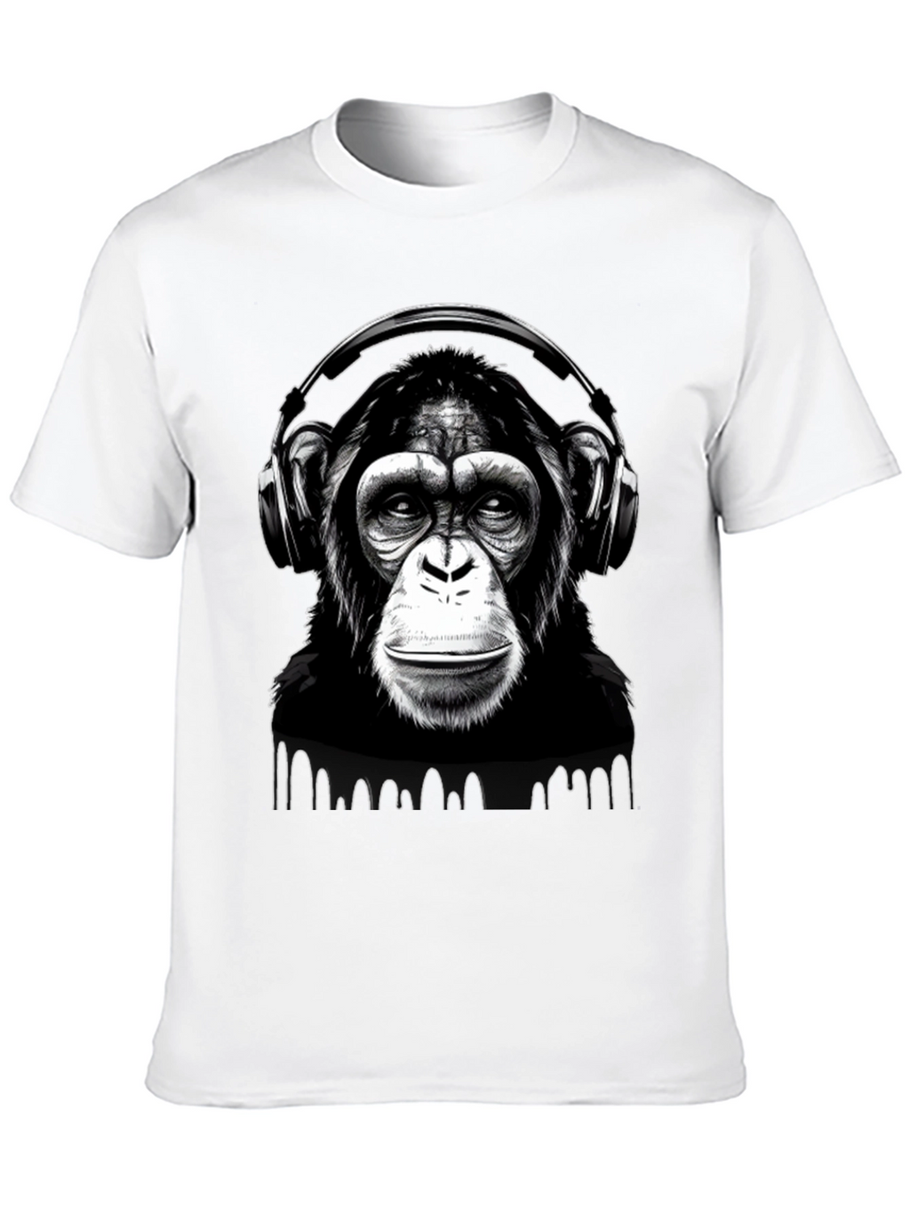 DJ Monkey T-Shirt - Black Graphic Tee