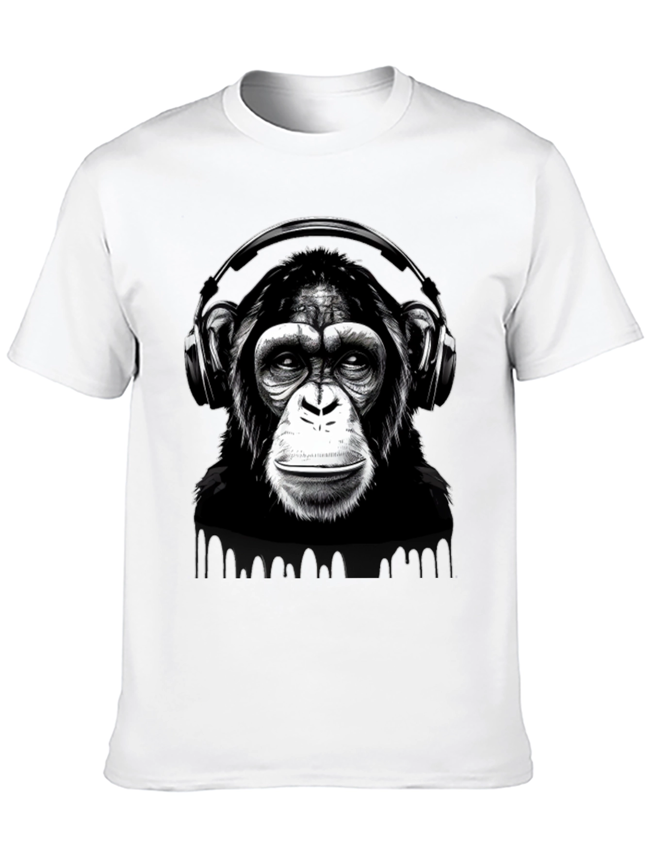 DJ Monkey T-Shirt - Black Graphic Tee
