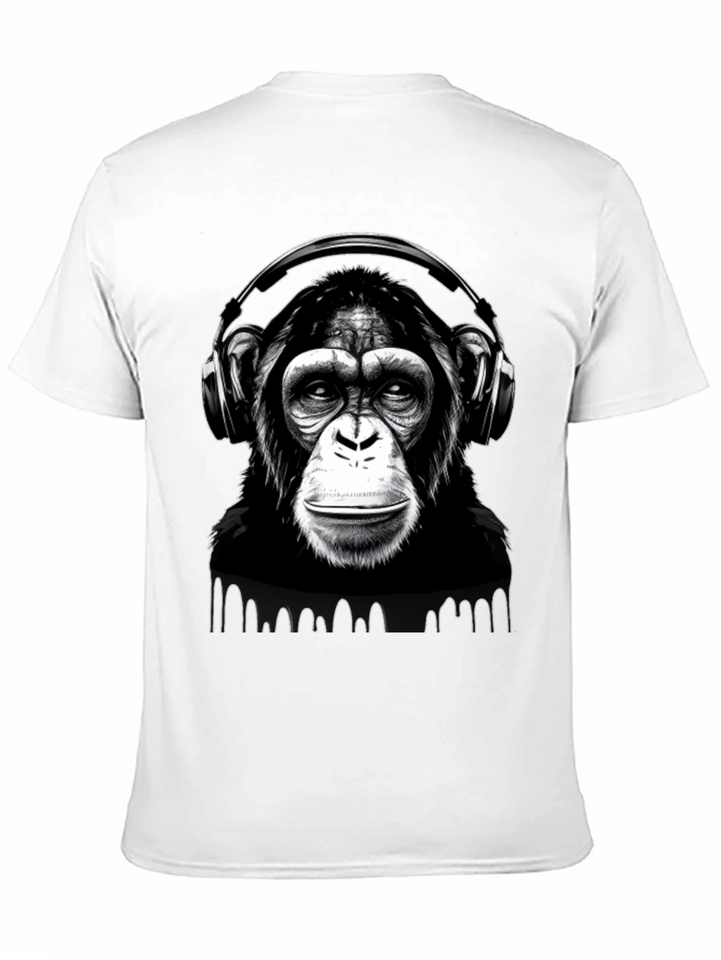 DJ Monkey T-Shirt - Black Graphic Tee