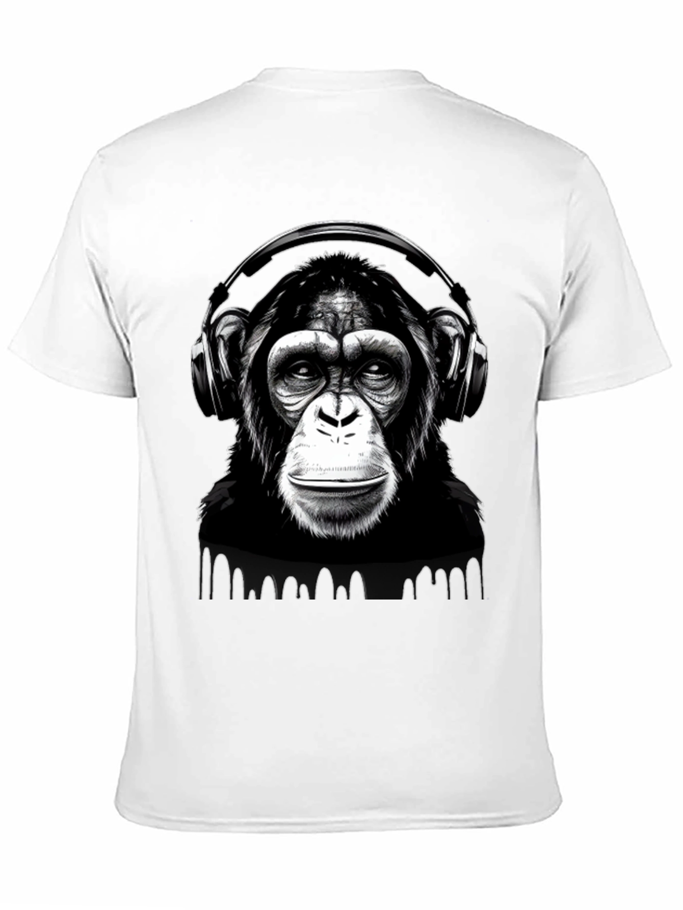 DJ Monkey T-Shirt - Black Graphic Tee
