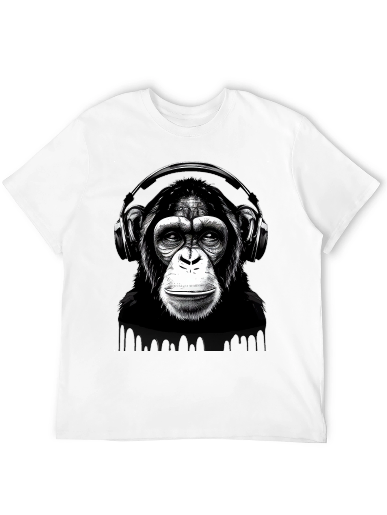 DJ Monkey T-Shirt - Black Graphic Tee