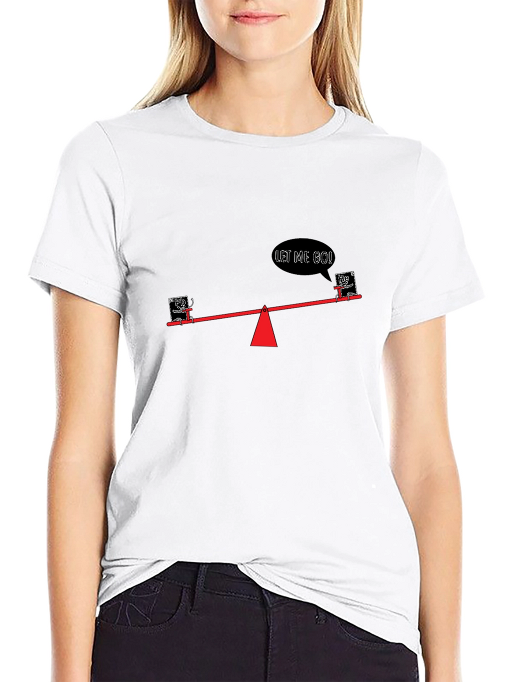 Funny See-Saw T-Shirt - Let Me Go!