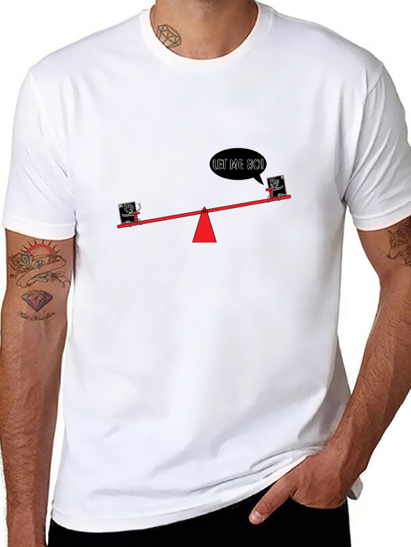 Funny See-Saw T-Shirt - Let Me Go!