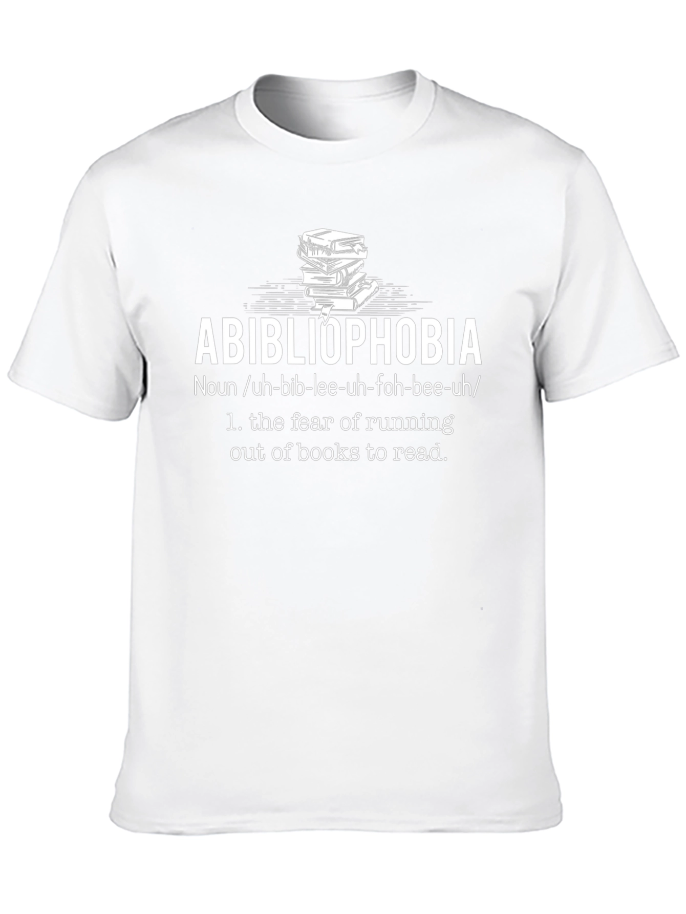 Abibliophobia T-Shirt - Book Lovers Fear