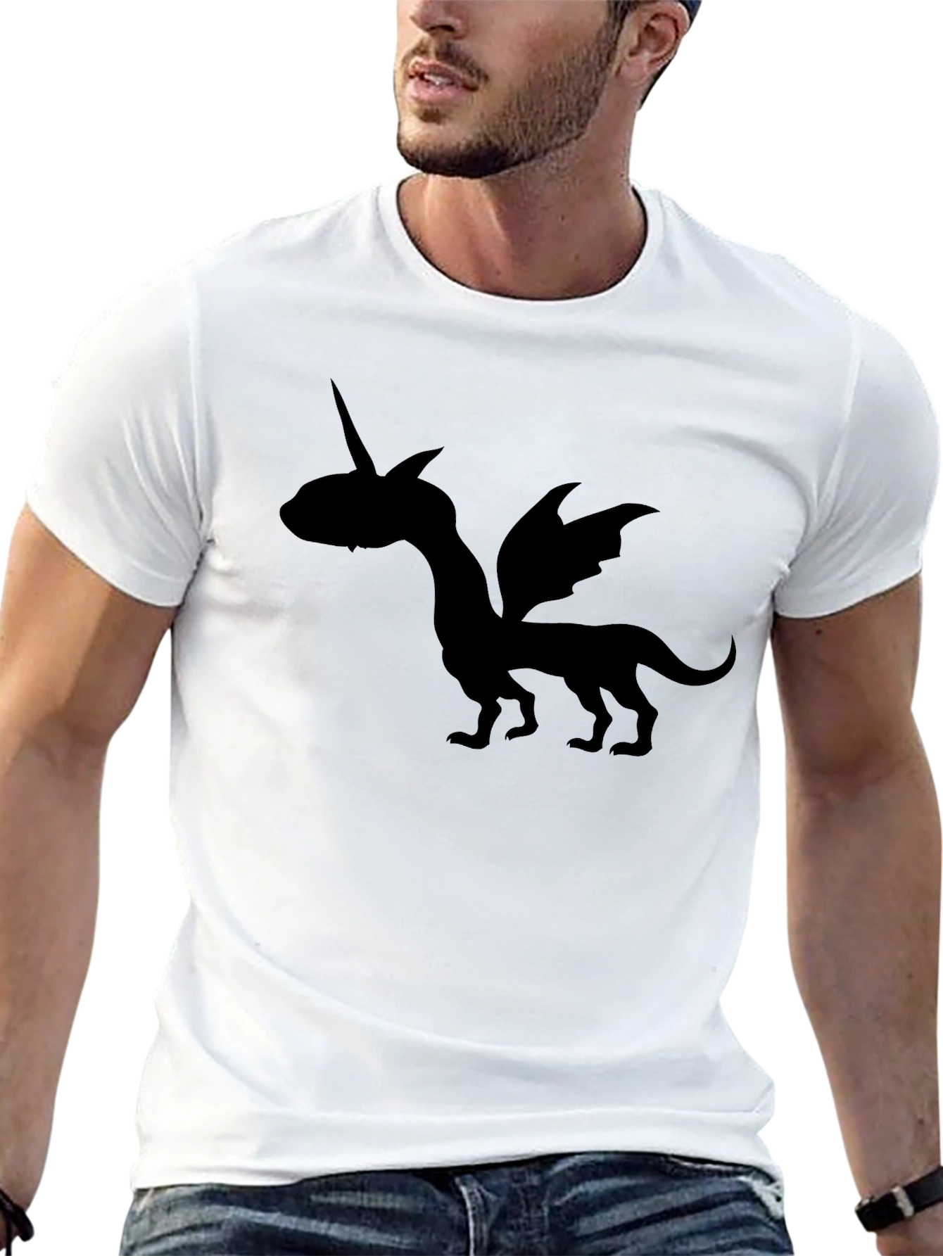 Dragon Unicorn Black T-Shirt