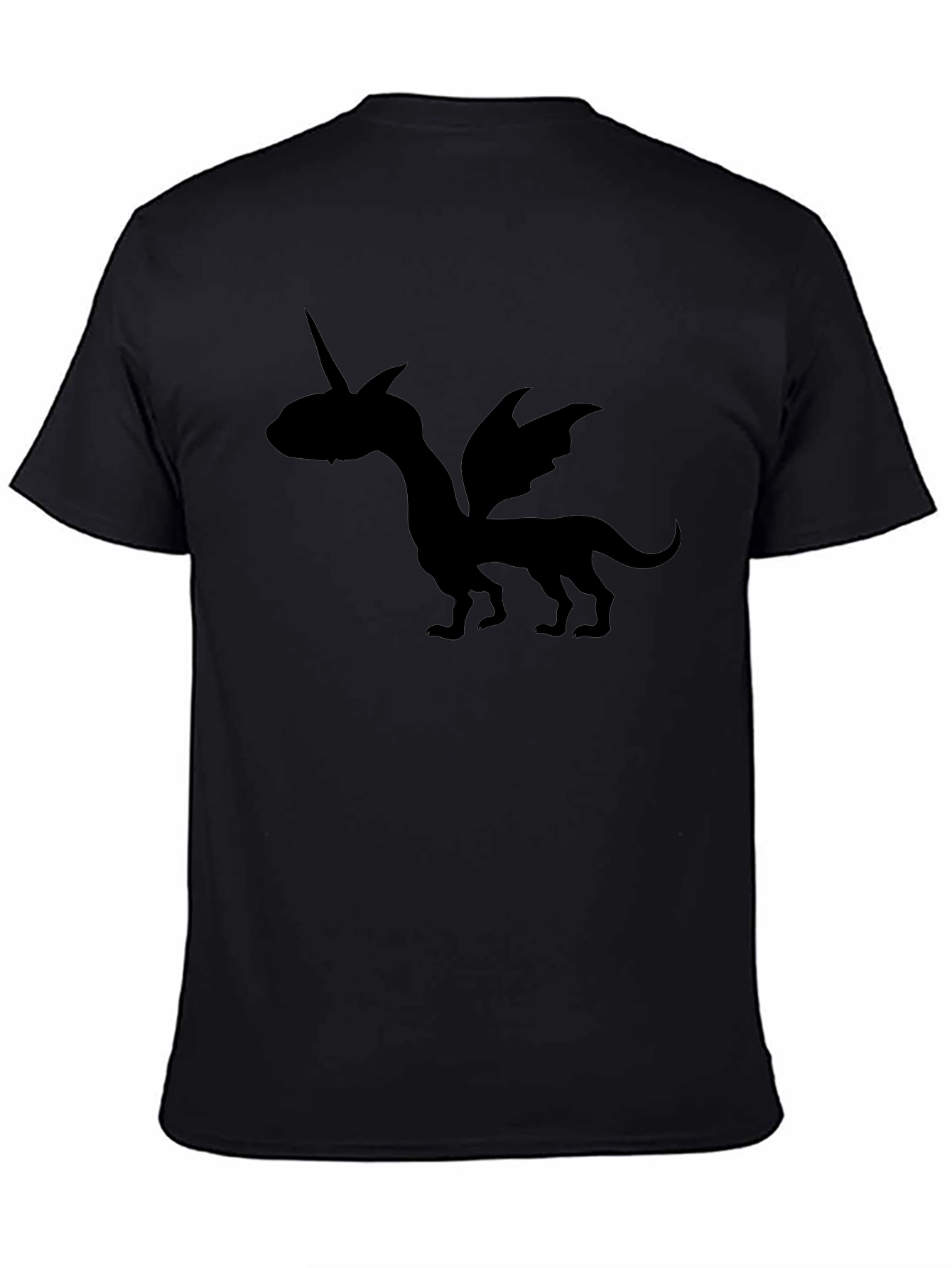 Dragon Unicorn Black T-Shirt