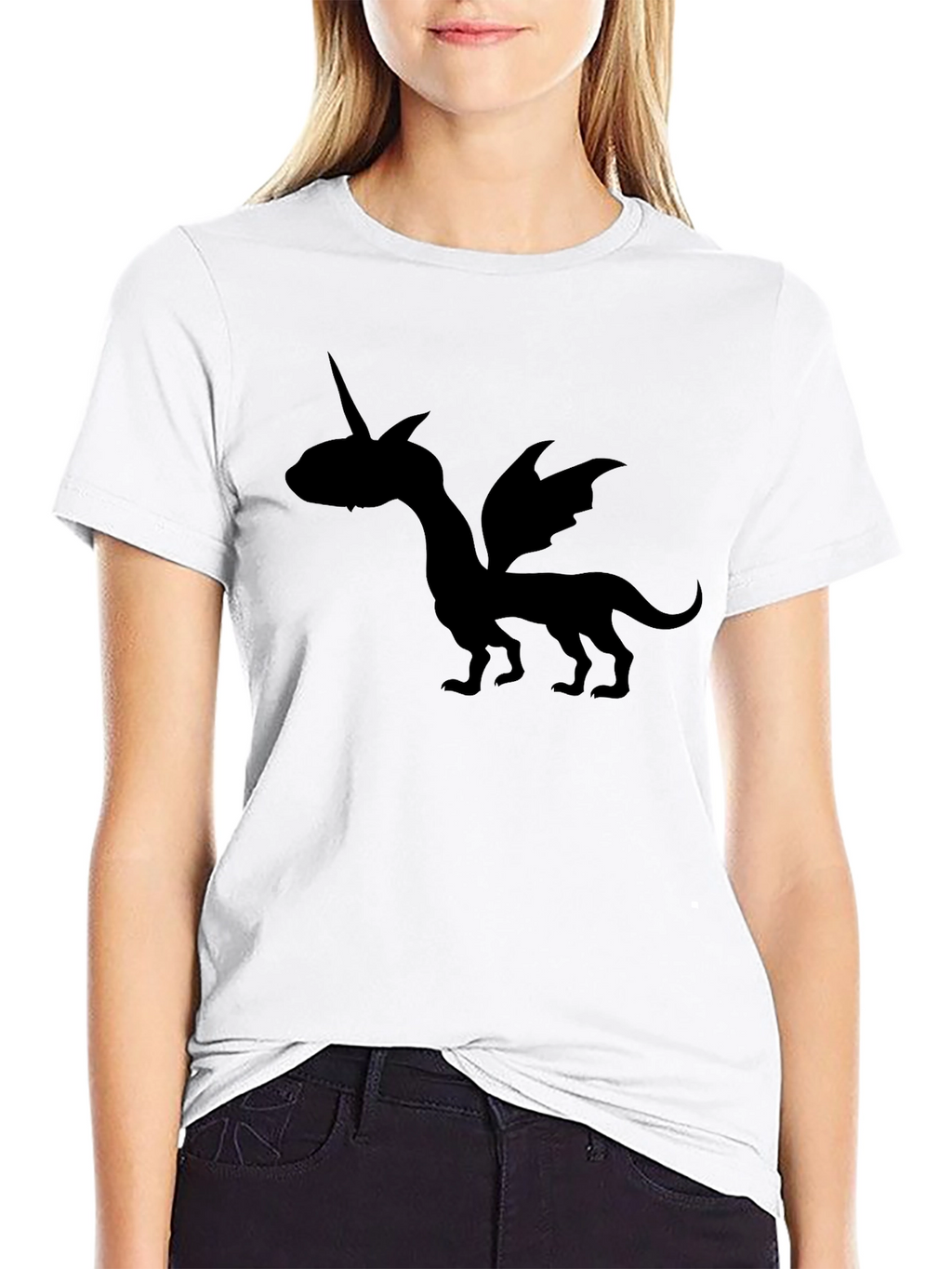 Dragon Unicorn Black T-Shirt