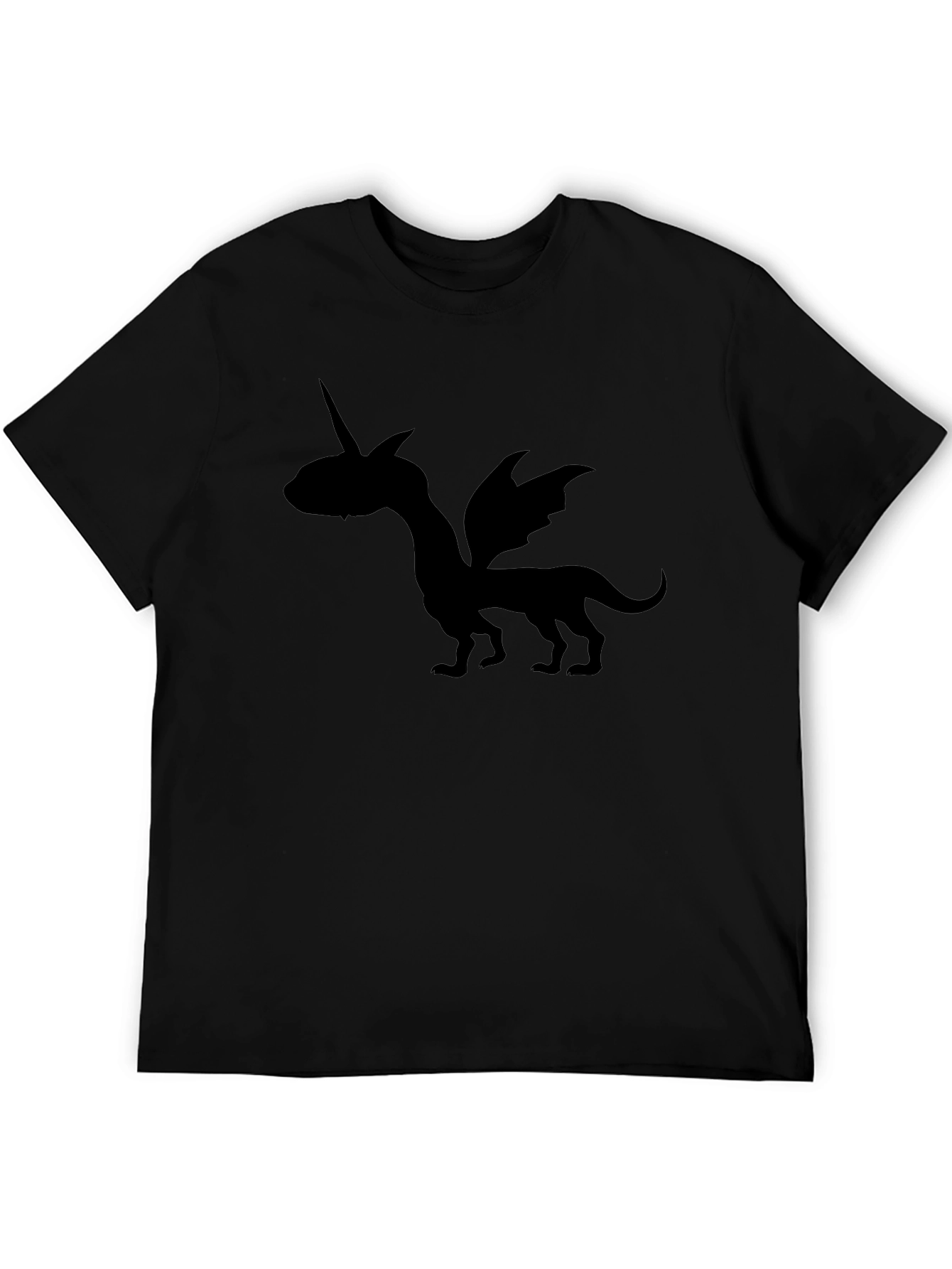 Dragon Unicorn Black T-Shirt