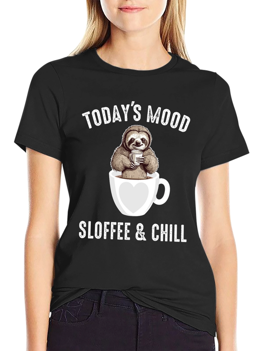 Sloffee & Chill Sloth Coffee Lover T-Shirt