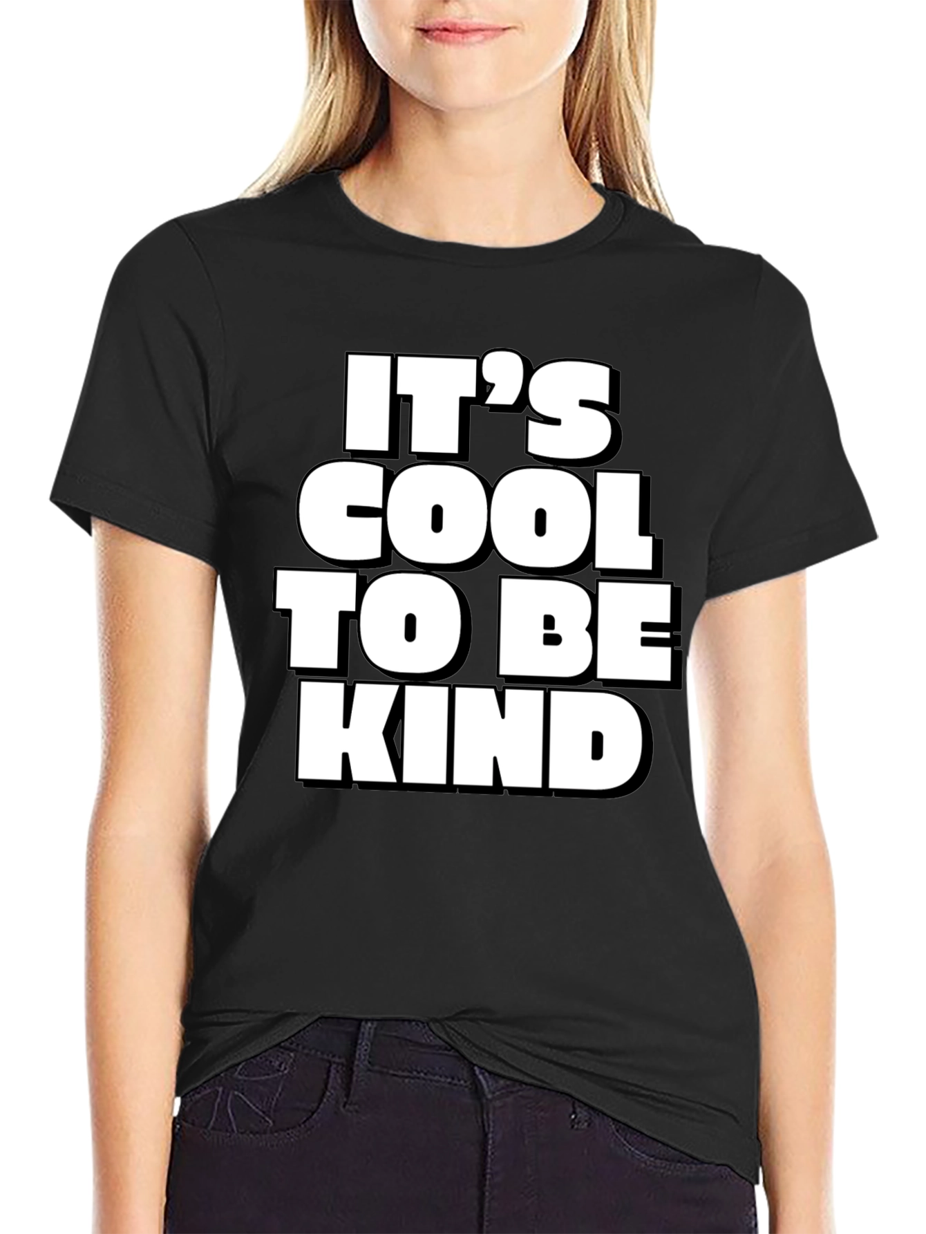 Its Cool to Be Kind Black T-Shirt