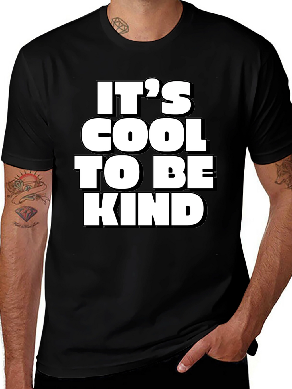 Its Cool to Be Kind Black T-Shirt