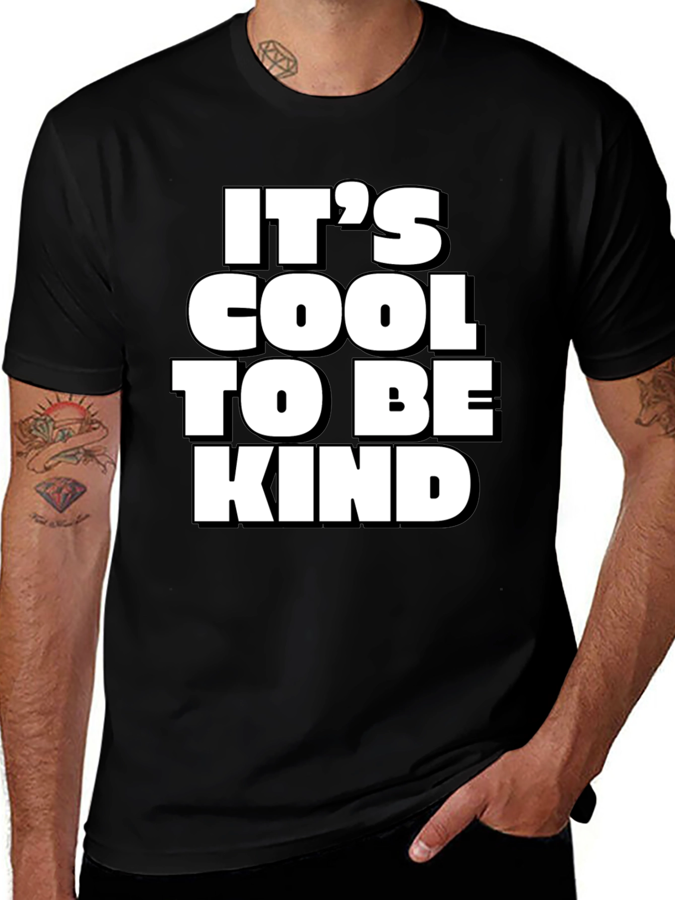 Its Cool to Be Kind Black T-Shirt