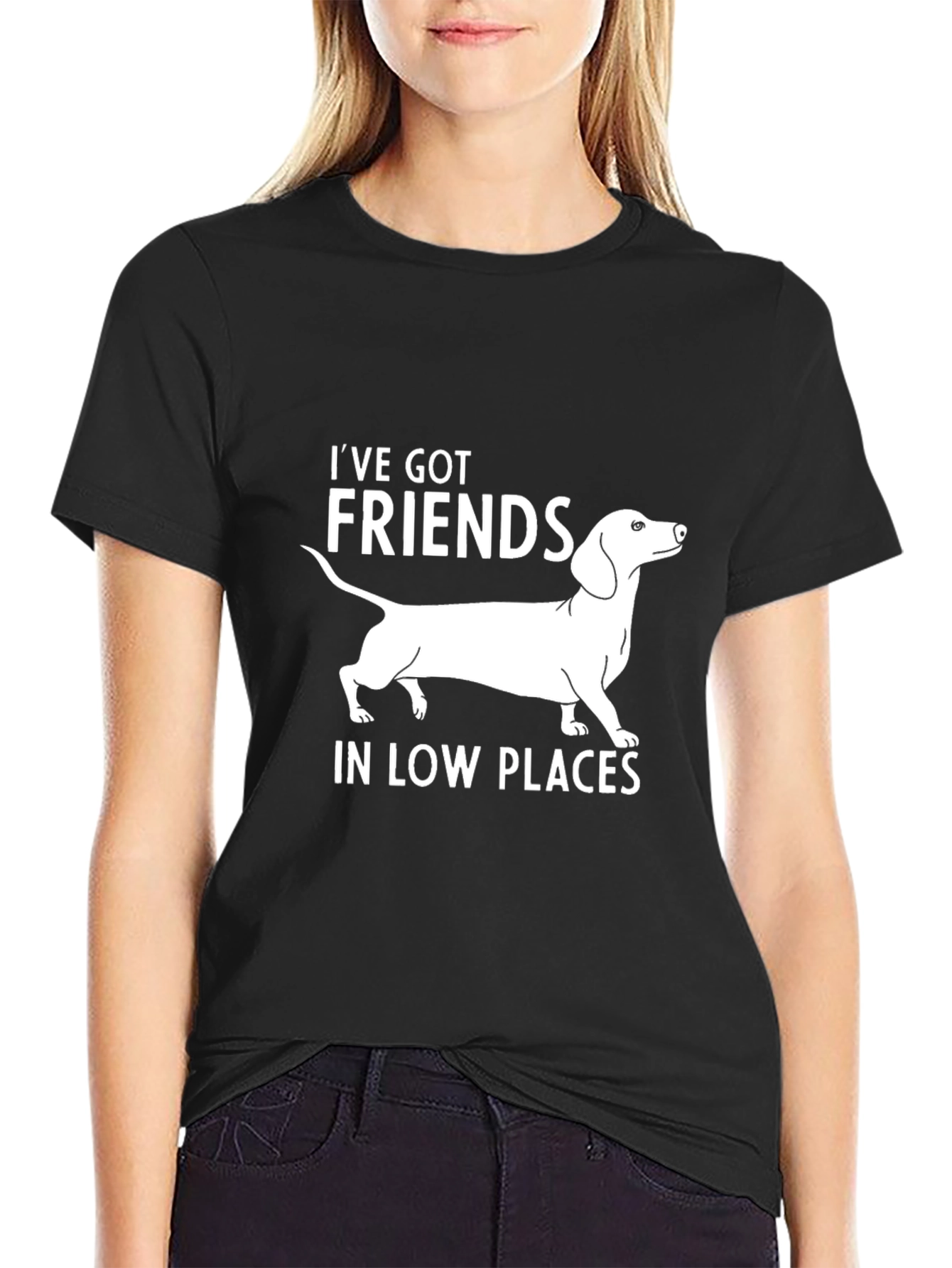 Ive Got Friends In Low Places Dachshund T-Shirt