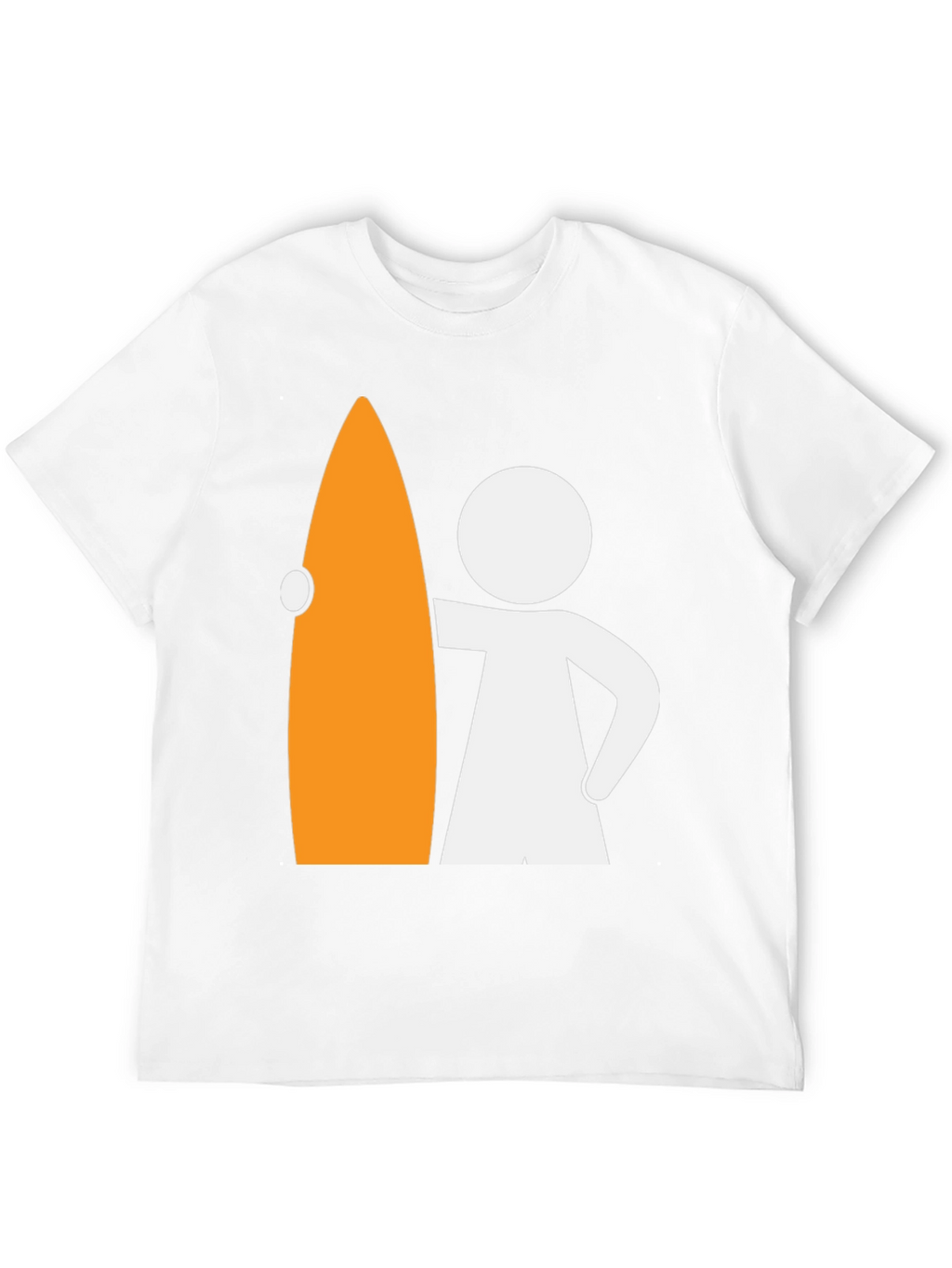Surfer Dude Graphic Tee - Black Cotton T-Shirt