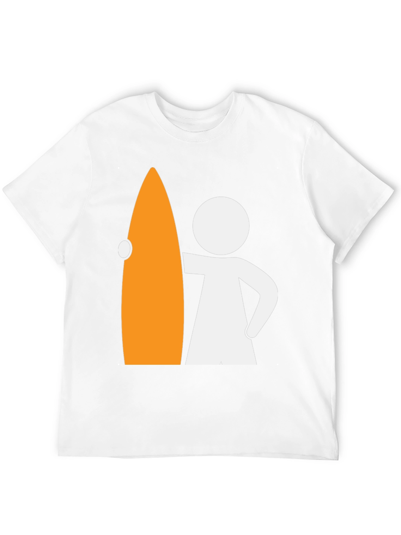Surfer Dude Graphic Tee - Black Cotton T-Shirt