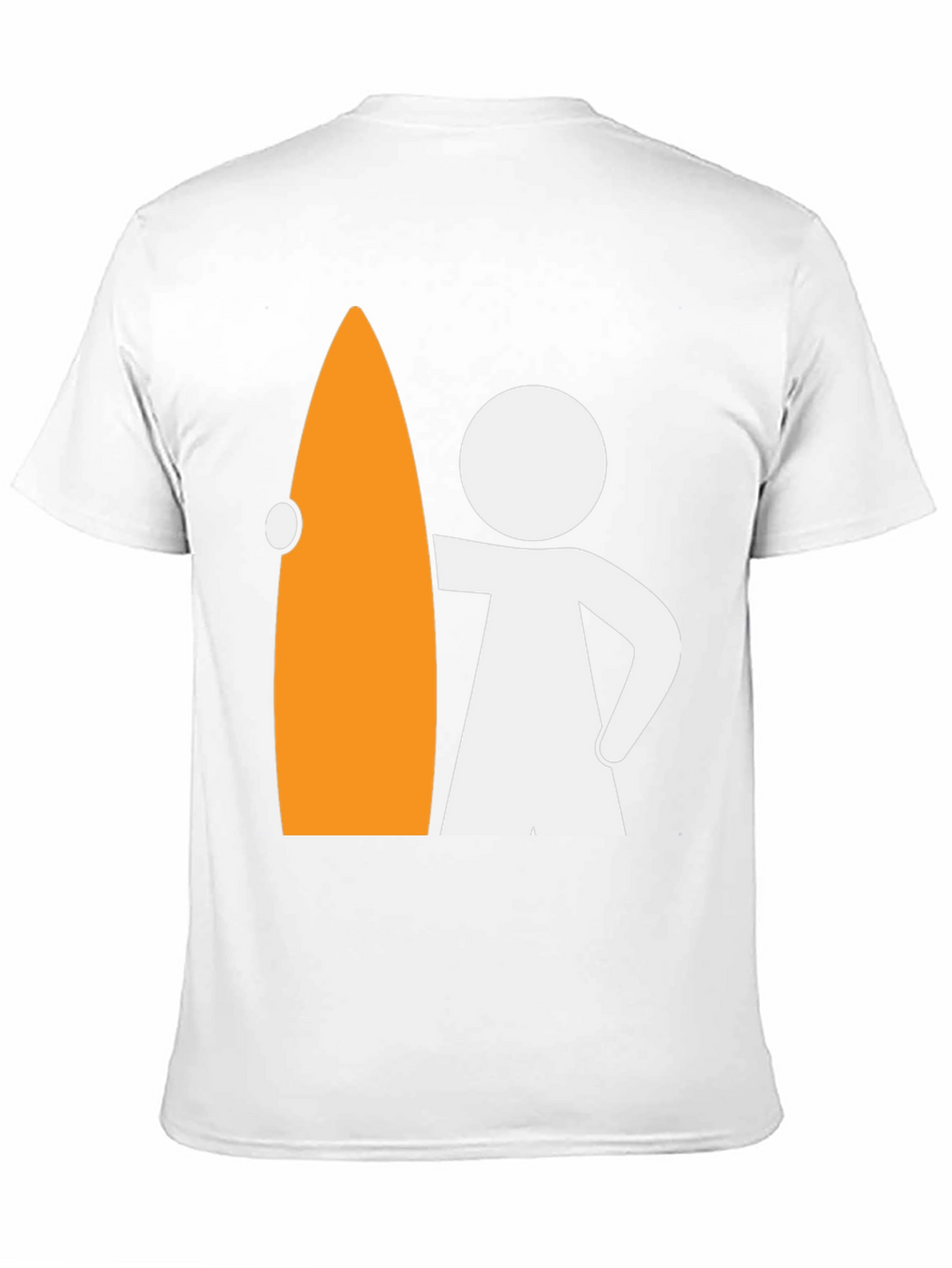 Surfer Dude Graphic Tee - Black Cotton T-Shirt