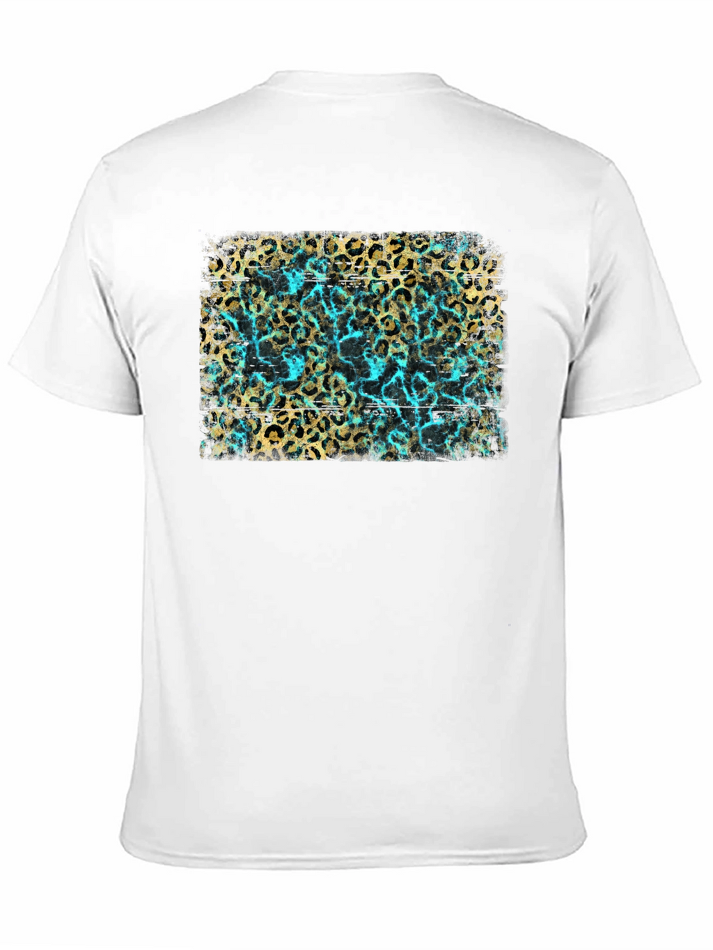 Leopard Print & Turquoise Graphic Tee